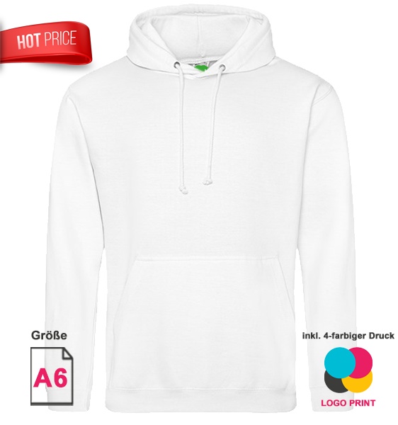 Deal 1 Unisex Hoodie Basic inkl. Druck vorne [L]